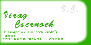 virag csernoch business card